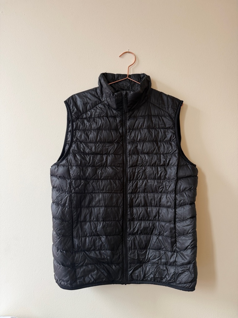Uniqlo Black Quilted Packable Down Vest